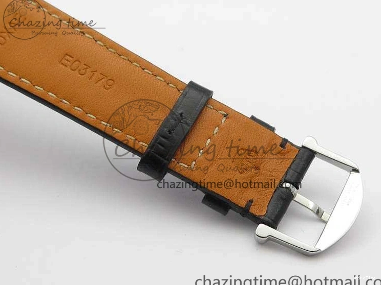 MIROTIME 0209 Da Vinci IW356601 SS TW 1:1 Best Edition Blue Dial On Black Leather Strap A Durable 7239